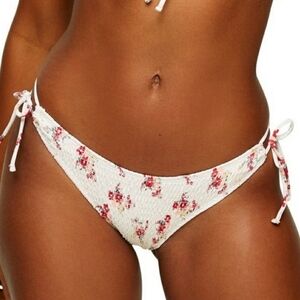 NWOT Topshop‎ Ditsy Floral Smocked High Leg Bikini